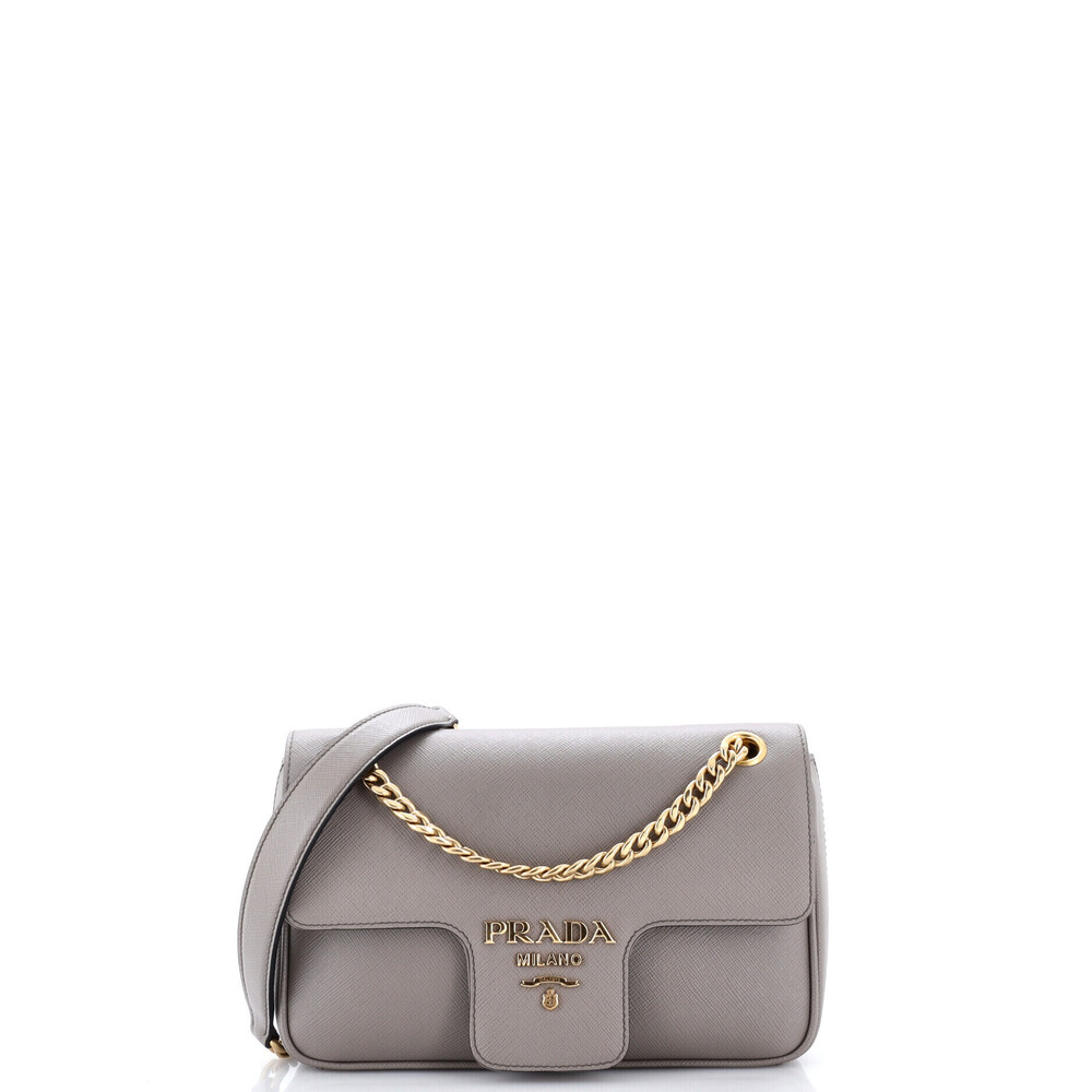 Prada Small Pattina Flap Shoulder Bag
